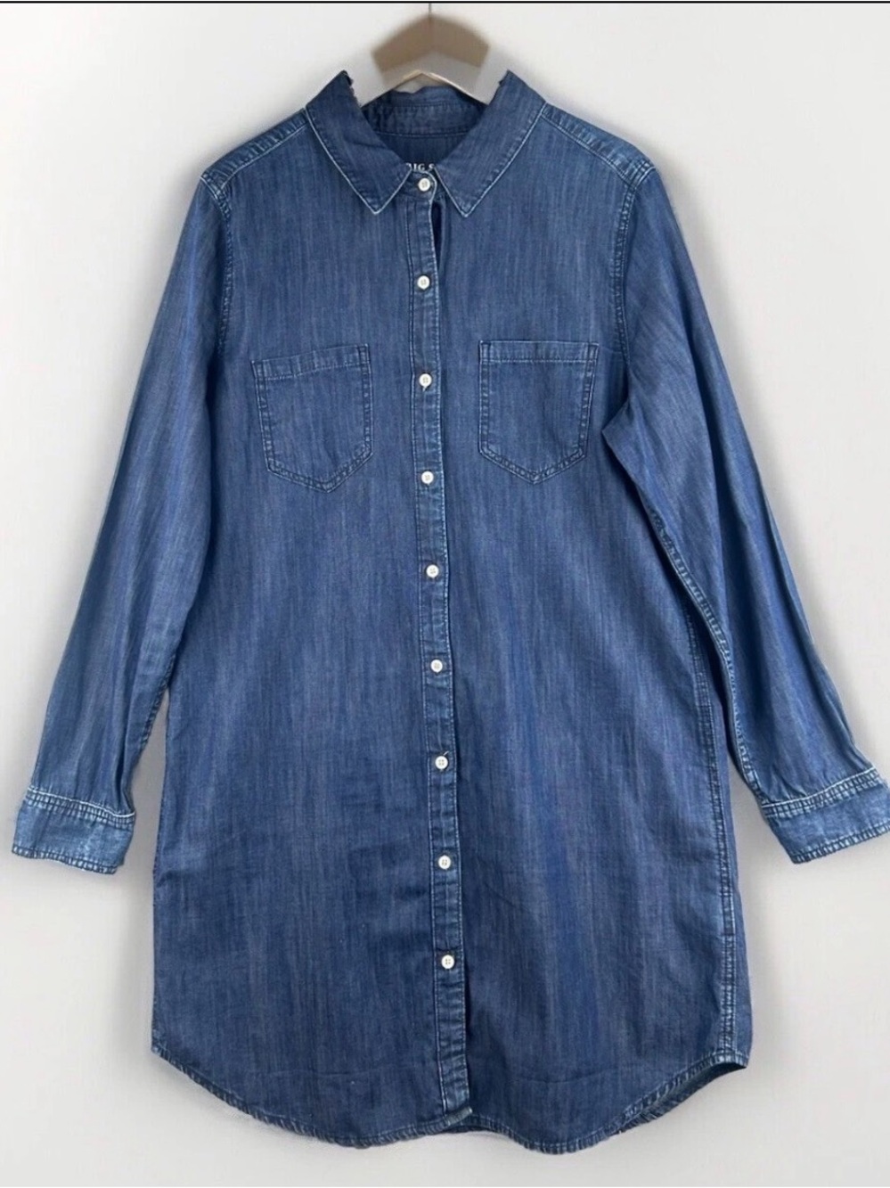 Big Star Women's Denim Shirt Dress Size XL Western Chambray Country